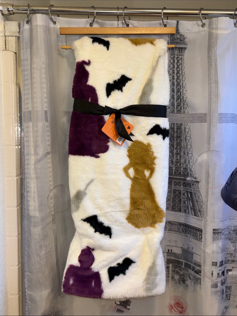 NWT Disney Hocus Pocus Faux Rabbit Fur Throw
